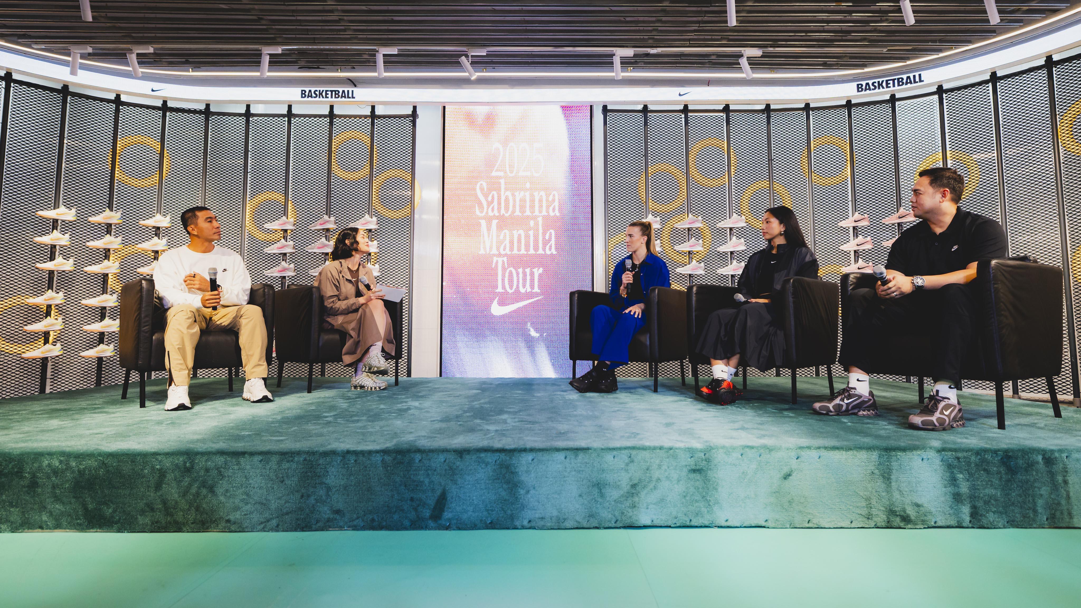 Sabrina Ionescu Manila Tour panel w/ LA Tenorio, Camille Clarin, Cholo Villanueva