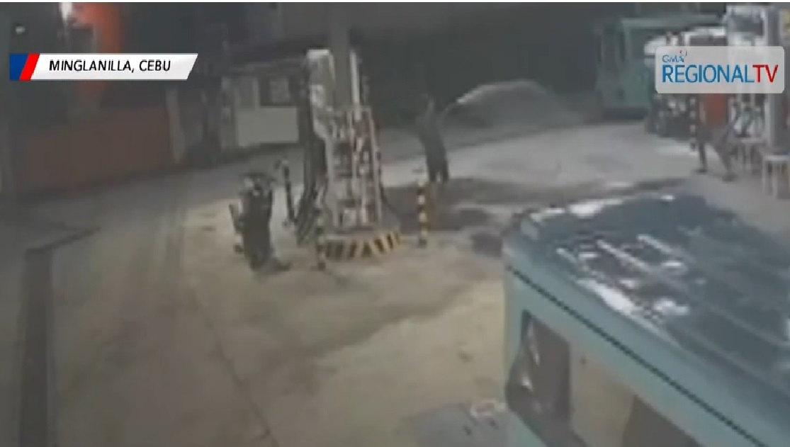 Lalaking naghahanap umano ng away, nag-spray ng gasolina sa isang gas station sa Cebu  thumbnail