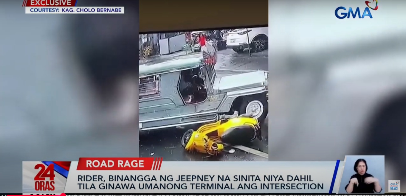 Jeepney driver arrested for crashing into scooter