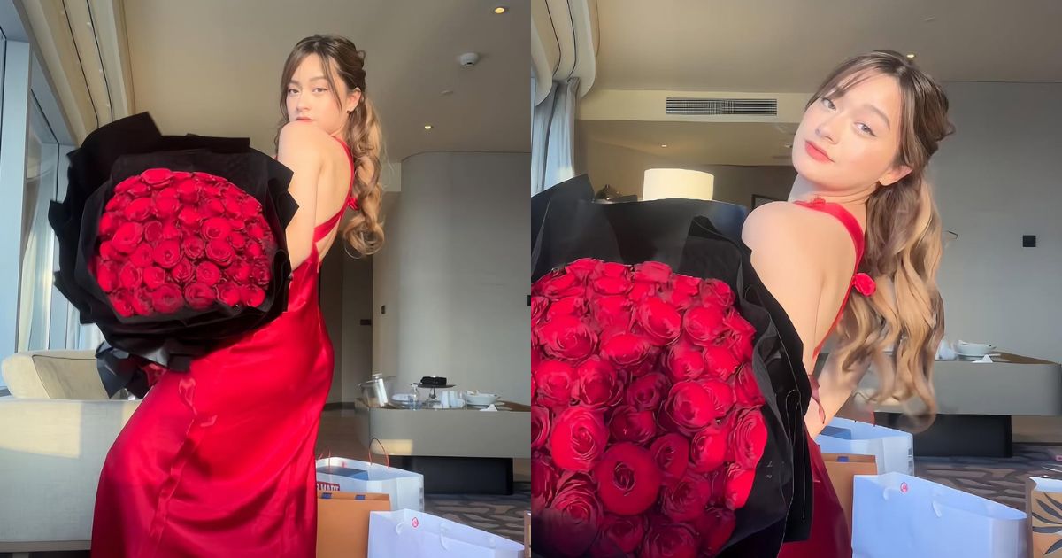 Jillian Ward is 'sobrang Latina' while holding huge bouquet of red roses