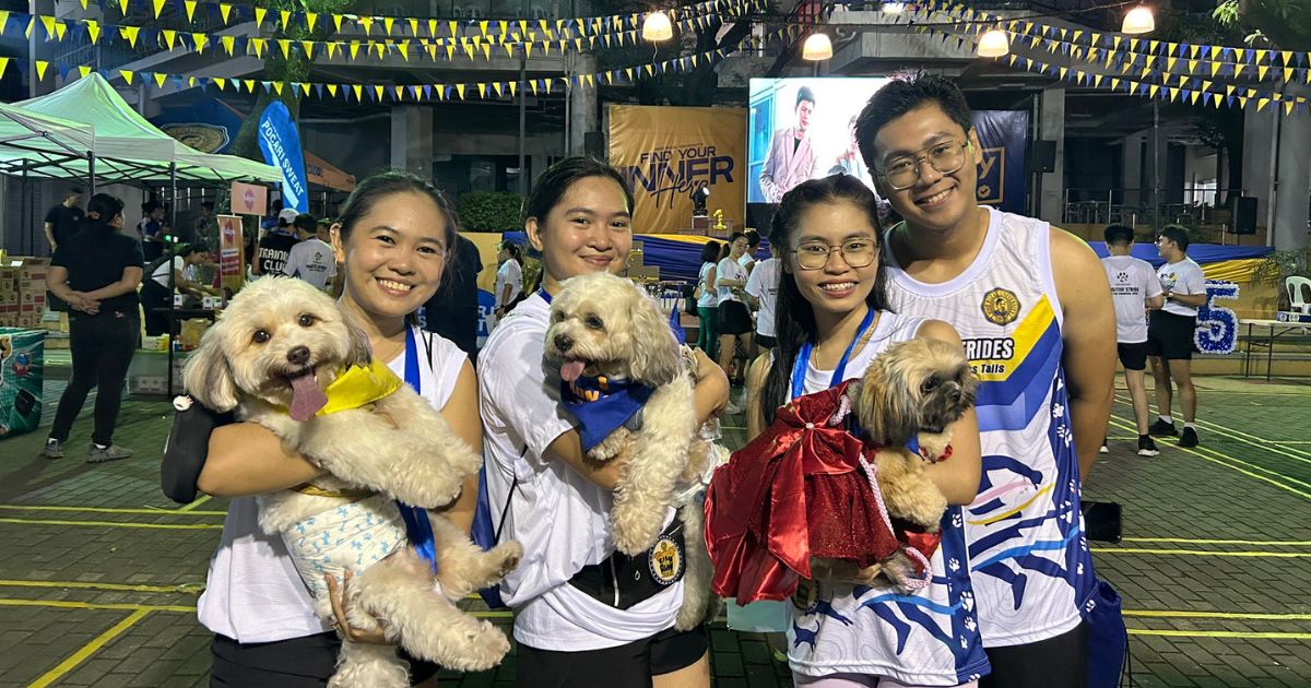 Jose Rizal University students organize a pet fun run for the benefit of stray animals
