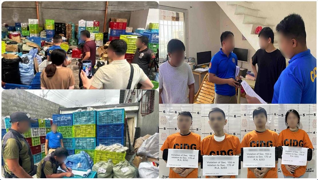 4 Chinese nationals arrested for P75-M infringed footwear in Meycauayan, Bulacan