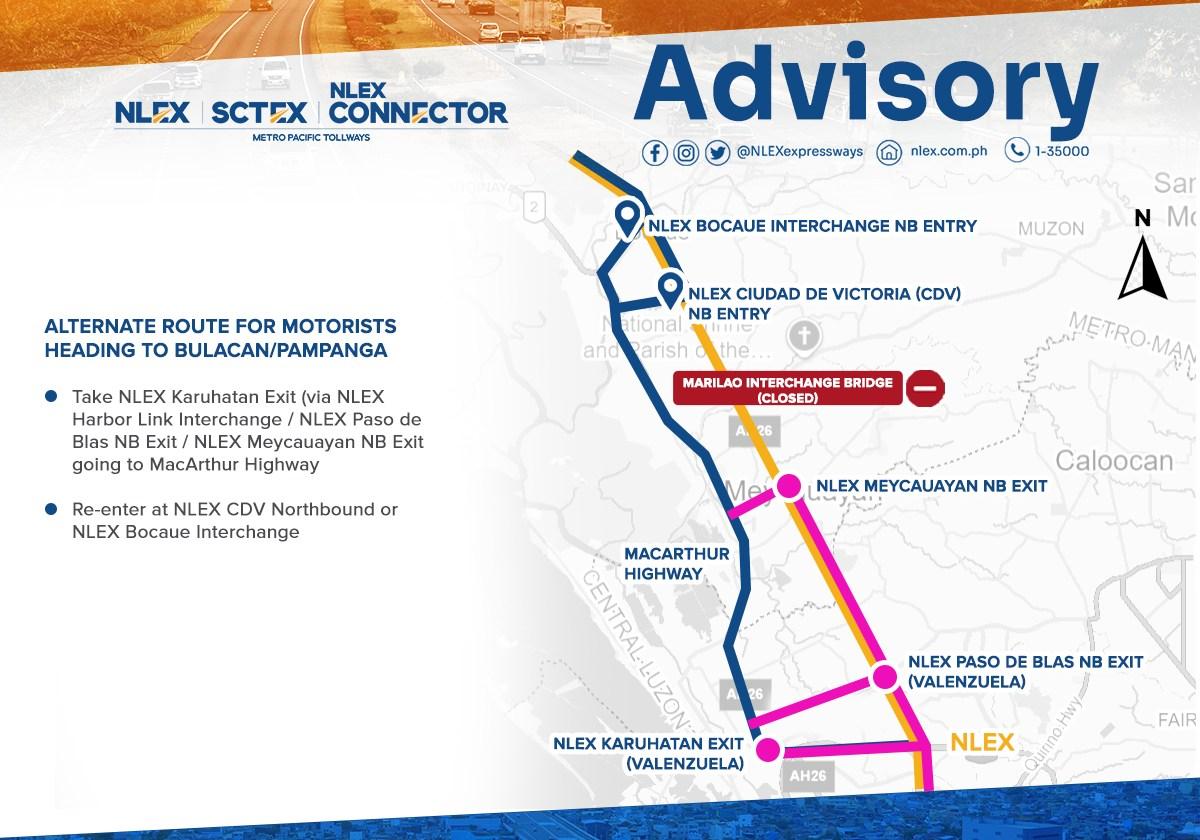 NLEX: Marilao Interchange Bridge repair to take up to 3 weeks; traffic expected