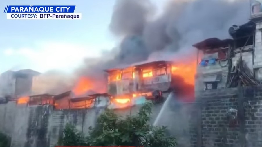 60 families lose homes in Parañaque fire allegedly caused by unattended stove