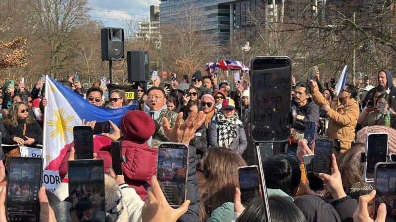 Duterte supporters hold protests in parts of Europe