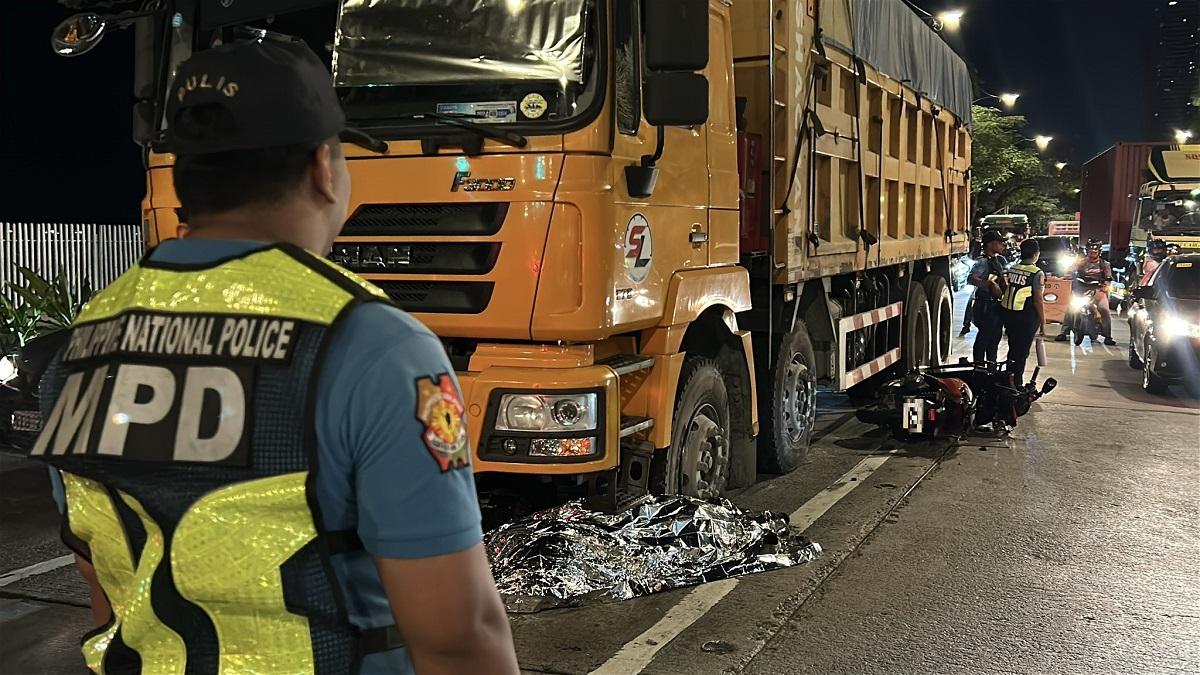 Rider run over by truck dies; foreign passenger injured