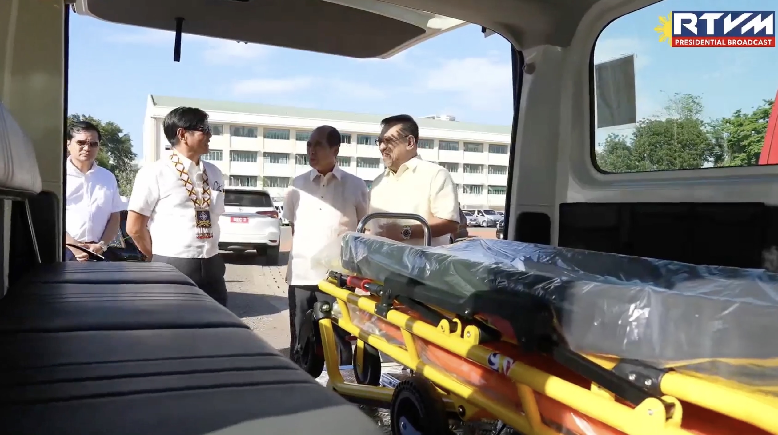 President Marcos led the distribution of patient transport vehicles in Northern Mindanao on Tueday.