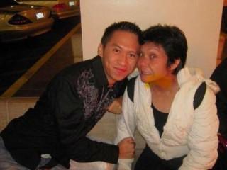 Brendan Flores with Nora Aunor
