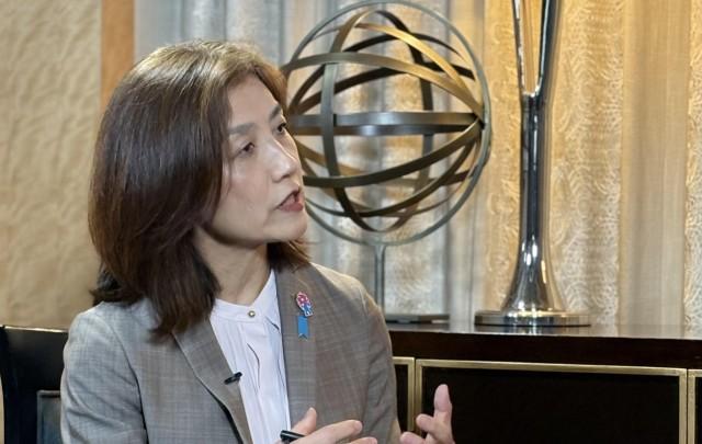 Japanâs Cabinet Secretary for Public Affairs Kobayashi-Terada Maki. JP SORIANO/ GMA Integrated News