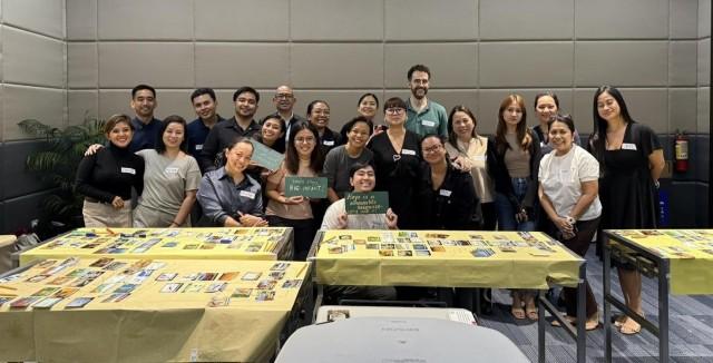 Sustainability champions from corporate and non-government agencies together for a Climate Fresk Workshop at the SMX Convention Center Aura.