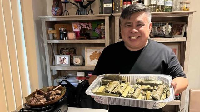 Holy Week is a time for Dong Corvera to cook and prepare traditional Filipino food, such as suman and binignit or ginataan. Photo by: Dong Corvera 