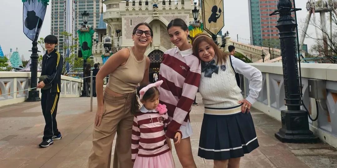 Anne Curtis goes on South Korea trip with Dahlia, Jasmine, and mom Carmen