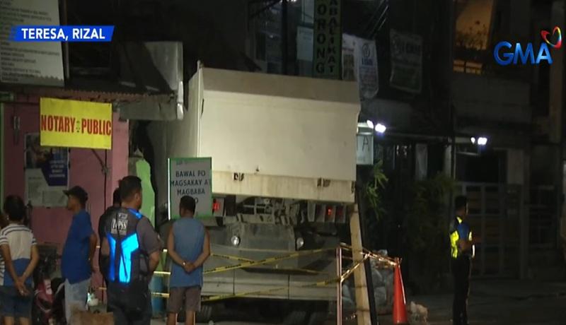Family of 3 hurt as truck rams into their house in Rizal | GMA News Online