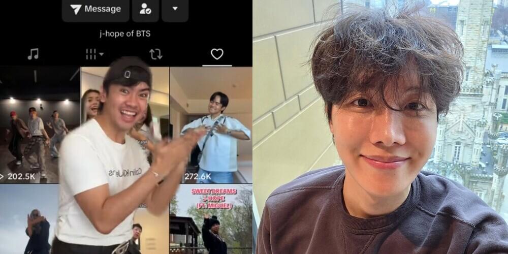 J-Hope of BTS likes pharmacist-TikToker Arshie Larga's dance cover