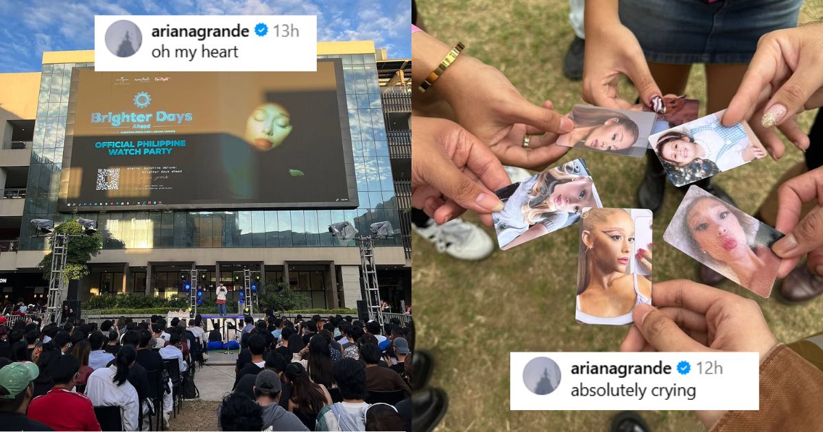 Ariana Grande reacts to 'Brighter Days Ahead' watch party in PH: 'Oh my heart'
