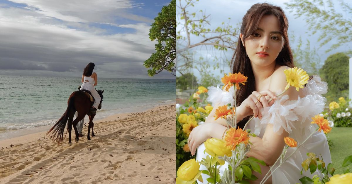 Cassy Legaspi achieves dream of riding a horse by the beach