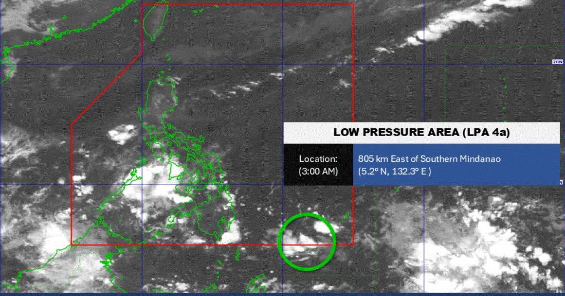 Trough of LPA, ITCZ to bring rains over Mindanao, Palawan