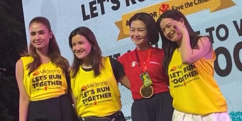 Barbie Forteza, Jillian Ward, Rabiya Mateo, Camille Prats participate in Save the Children fun run
