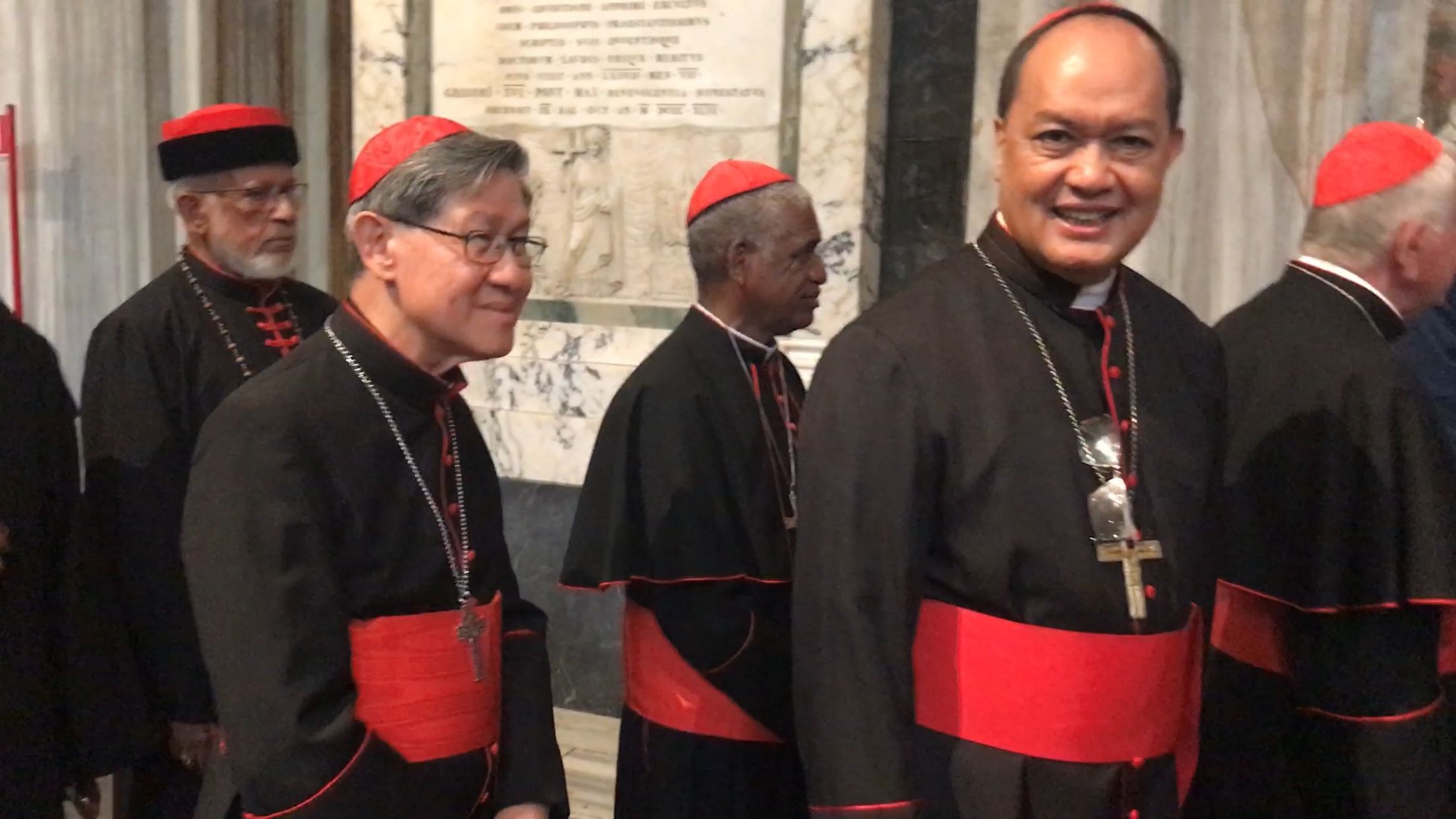 Filipino cardinals visit Pope Francis’ tomb in St. Mary Major Basilica