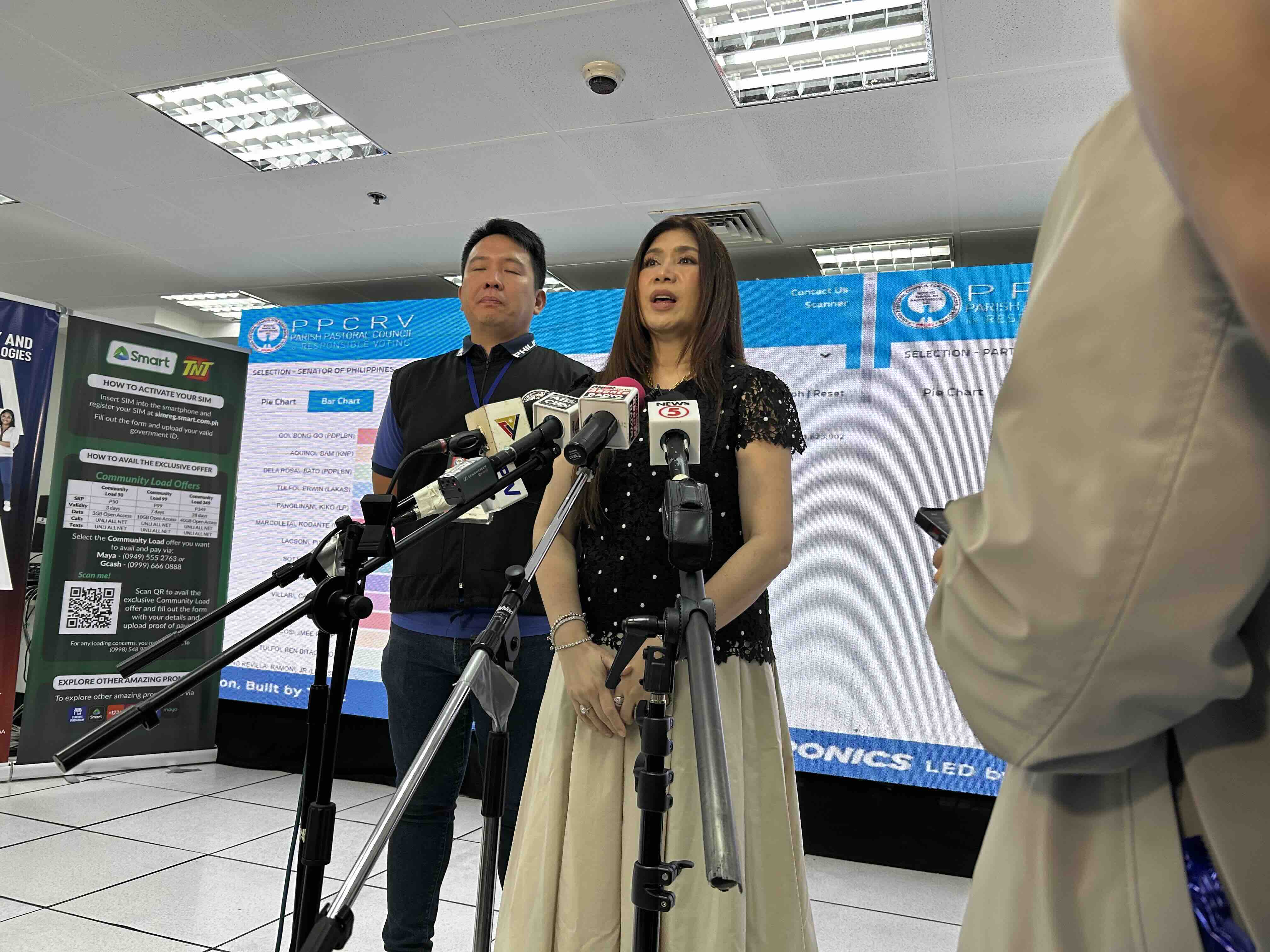 PPCRV: Transmitted votes almost 98%, thanks Comelec for giving data