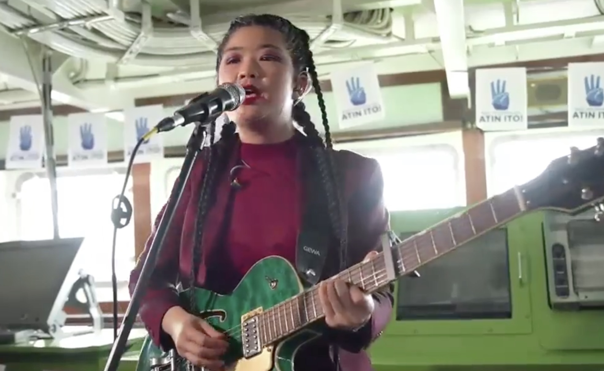 Atin Ito Coalition conducted a concert off the territorial waters of Pagasa Island