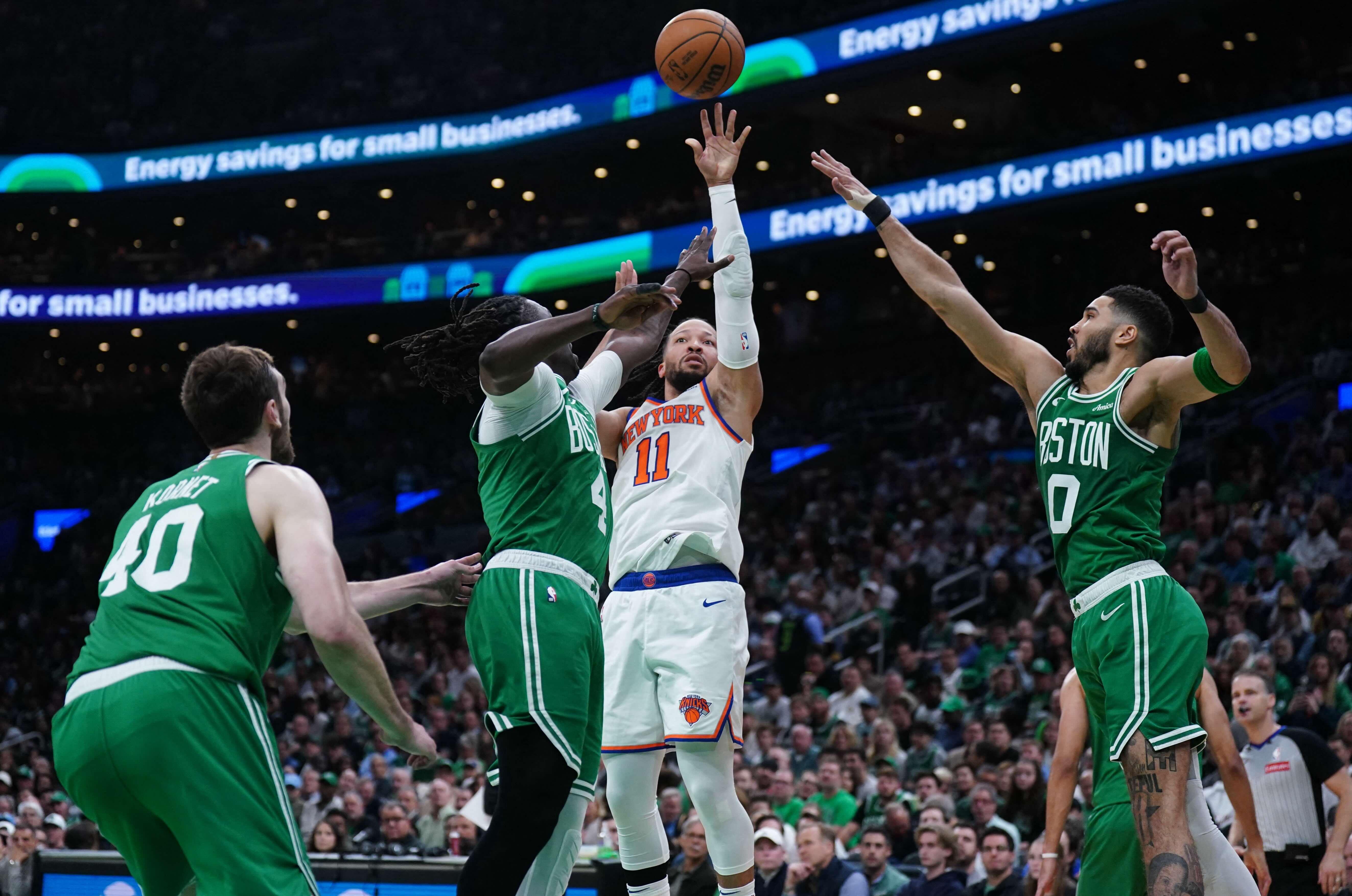 NBA: Knicks rally for another road win over Celtics, lead set 2-0