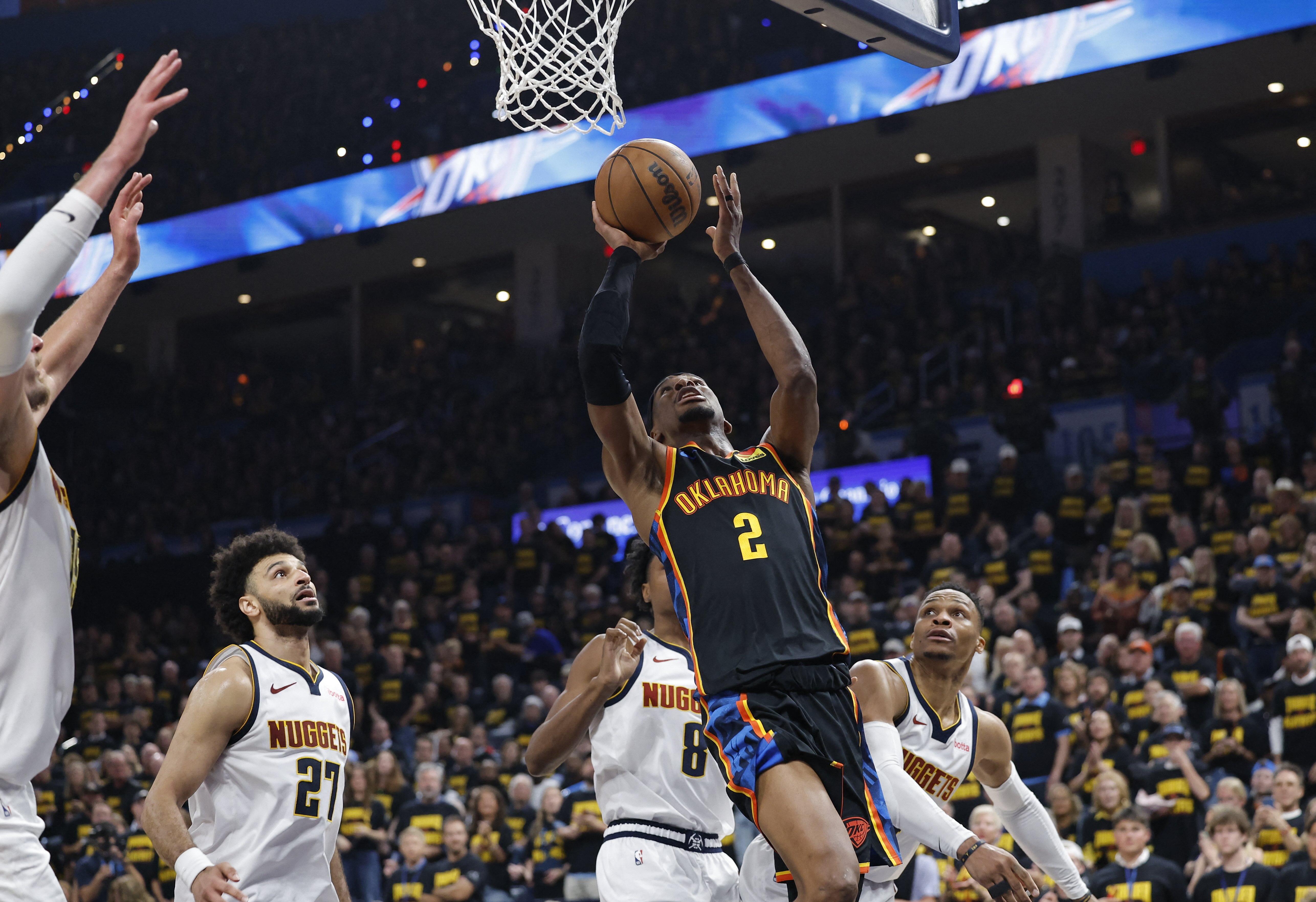 NBA: Thunder level series with 43-point rout of Nuggets