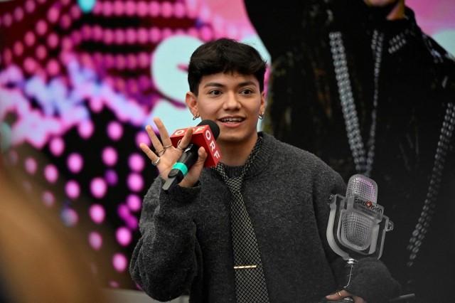 JJ, representing Austria, winner of the 2025 Eurovision Song Contest, attends a press conference in Vienna, Austria, May 18, 2025. REUTERS/ Elisabeth Mandl