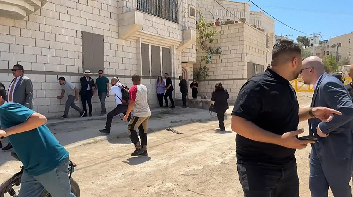 Israeli soldiers fire near diplomats on visit to occupied West Bank