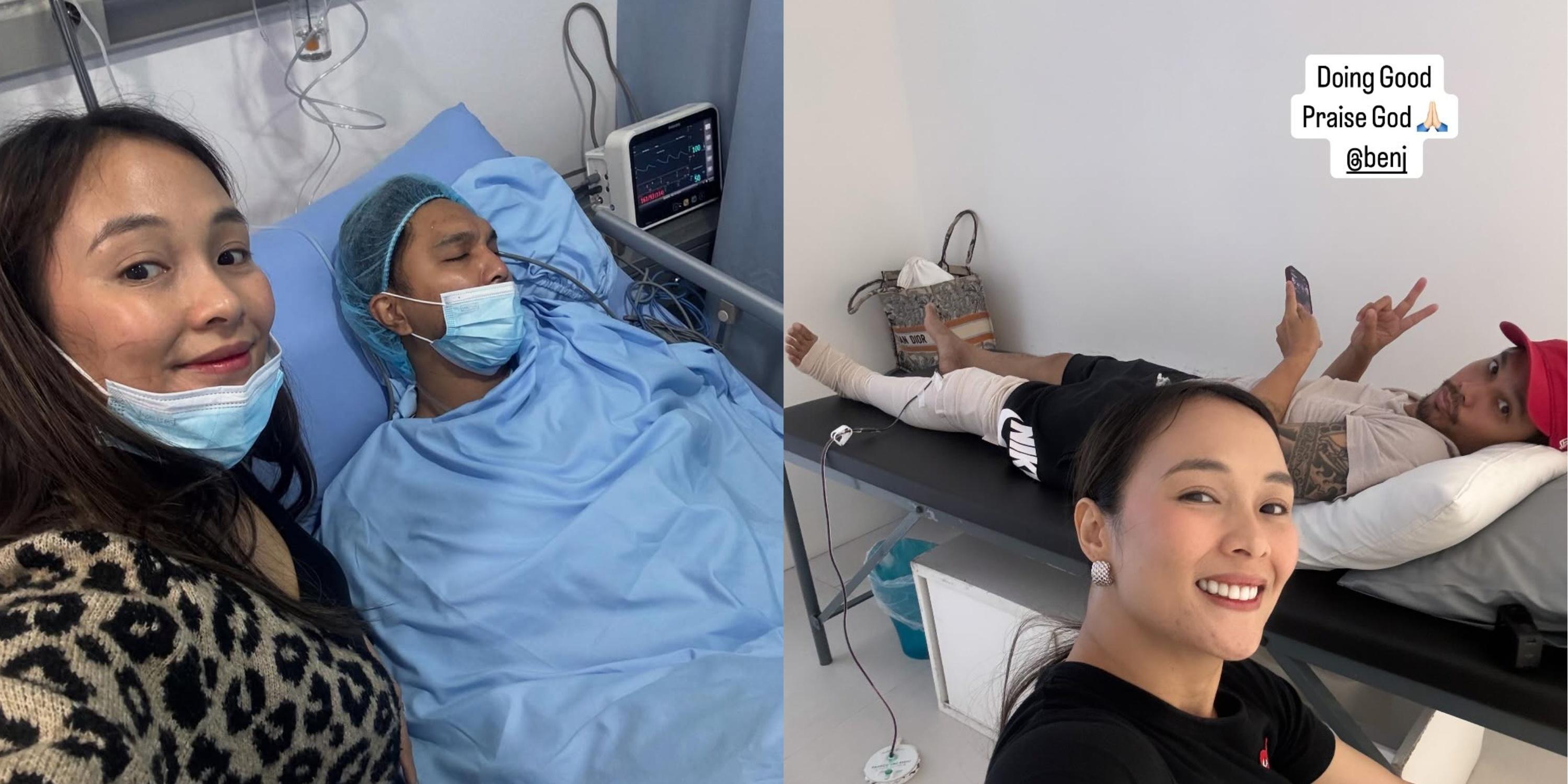 Lovely Abella's husband Benj Manalo undergoes ACL surgery | GMA News Online