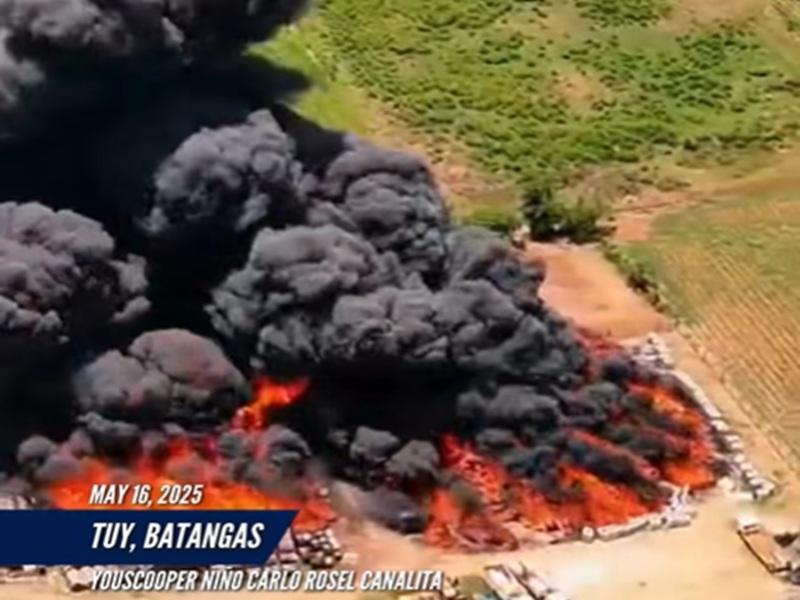Fire in Tuy, Batangas put out - BFP