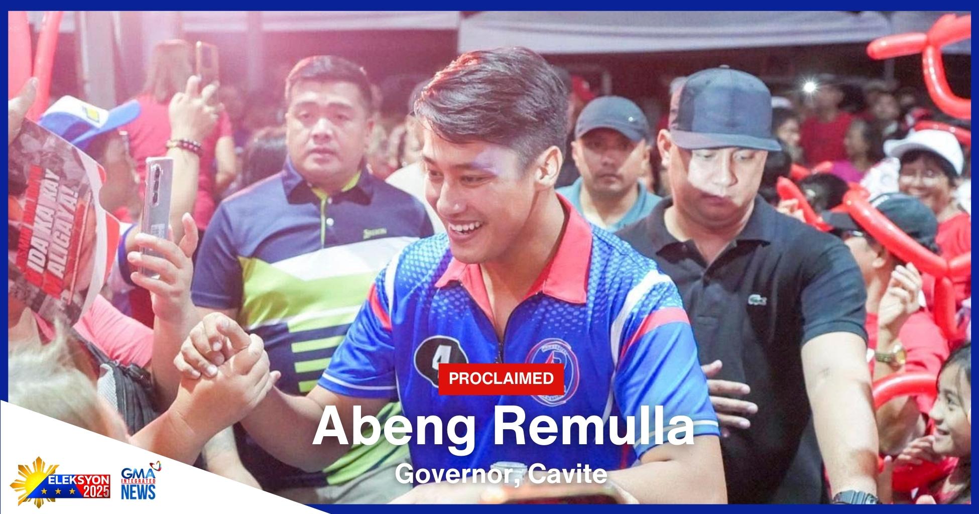 Abeng Remulla proclaimed as Cavite governor