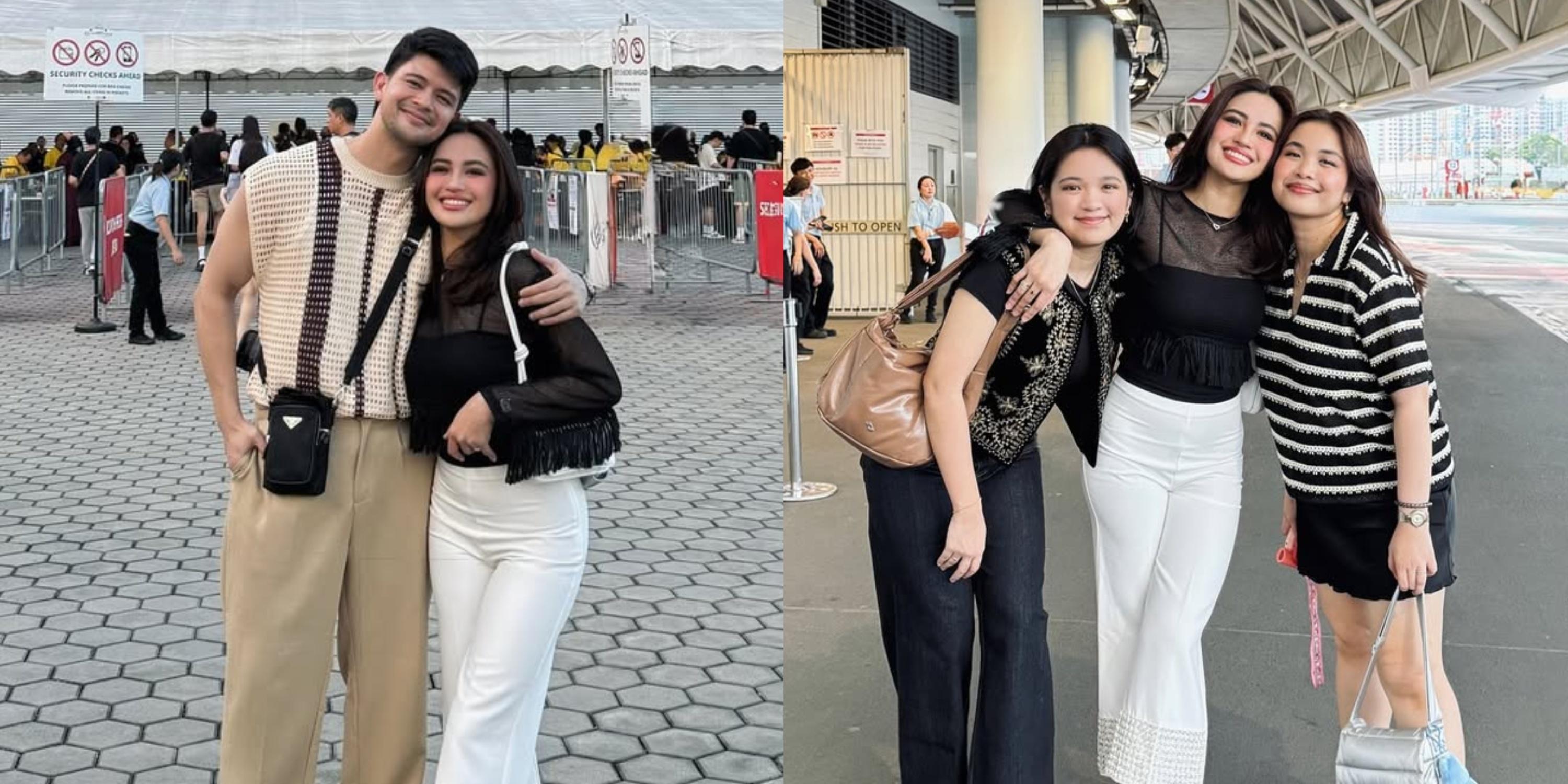 Julie Anne San Jose, her sisters and Rayver Cruz attend Lady Gaga's 'Mayhem' concert in Singapore
