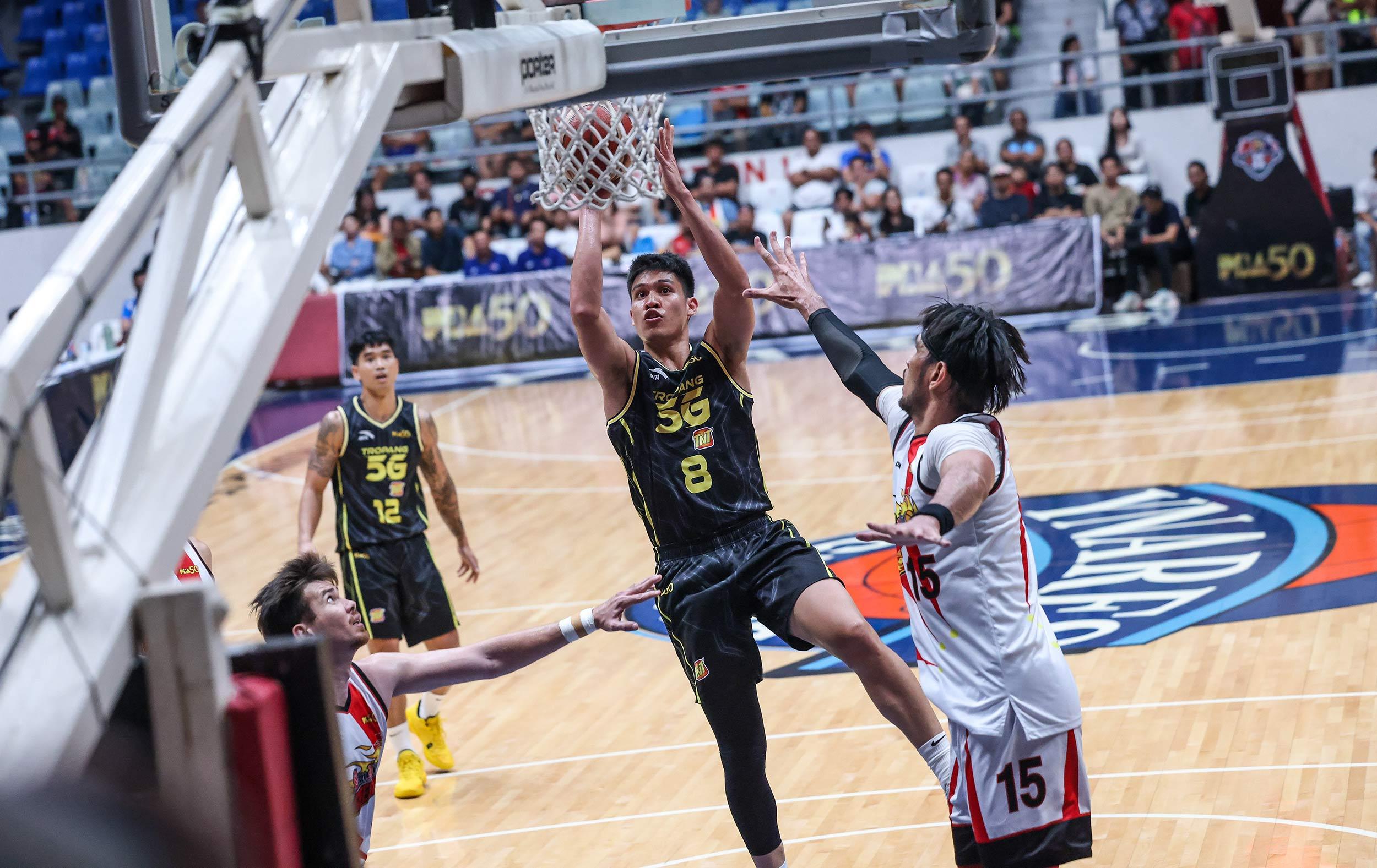 Calvin Oftana leads TNT past San Miguel for first win in PBA Philippine Cup