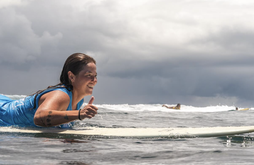 Andi Eigenmann finishes 6th at Queen of the Point Siargao surfing competition