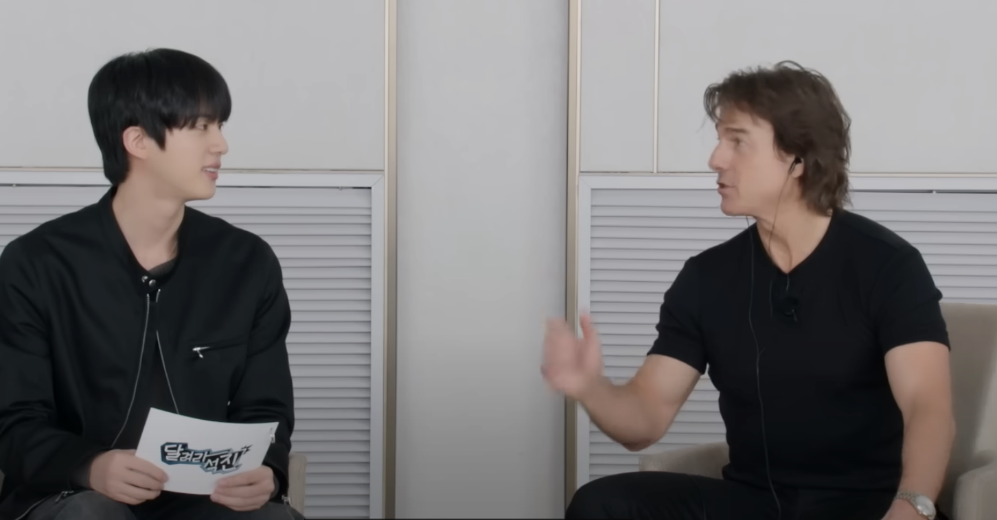 Jin and Tom Cruise tackle spy missions, film, and teamwork on Run Jin