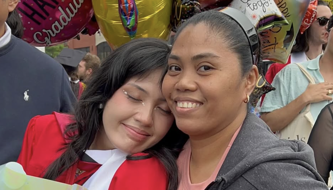 Sharon Cuneta brings Kakie's Yaya Irish with them to New York to surprise daughter on graduation day