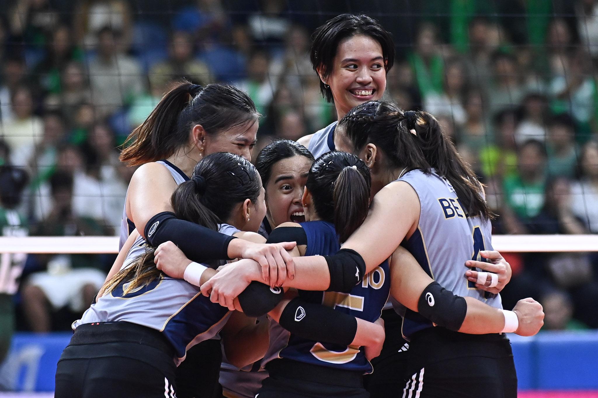 NU weathers Angel Canino’s third-set surge to draw first blood vs. DLSU
