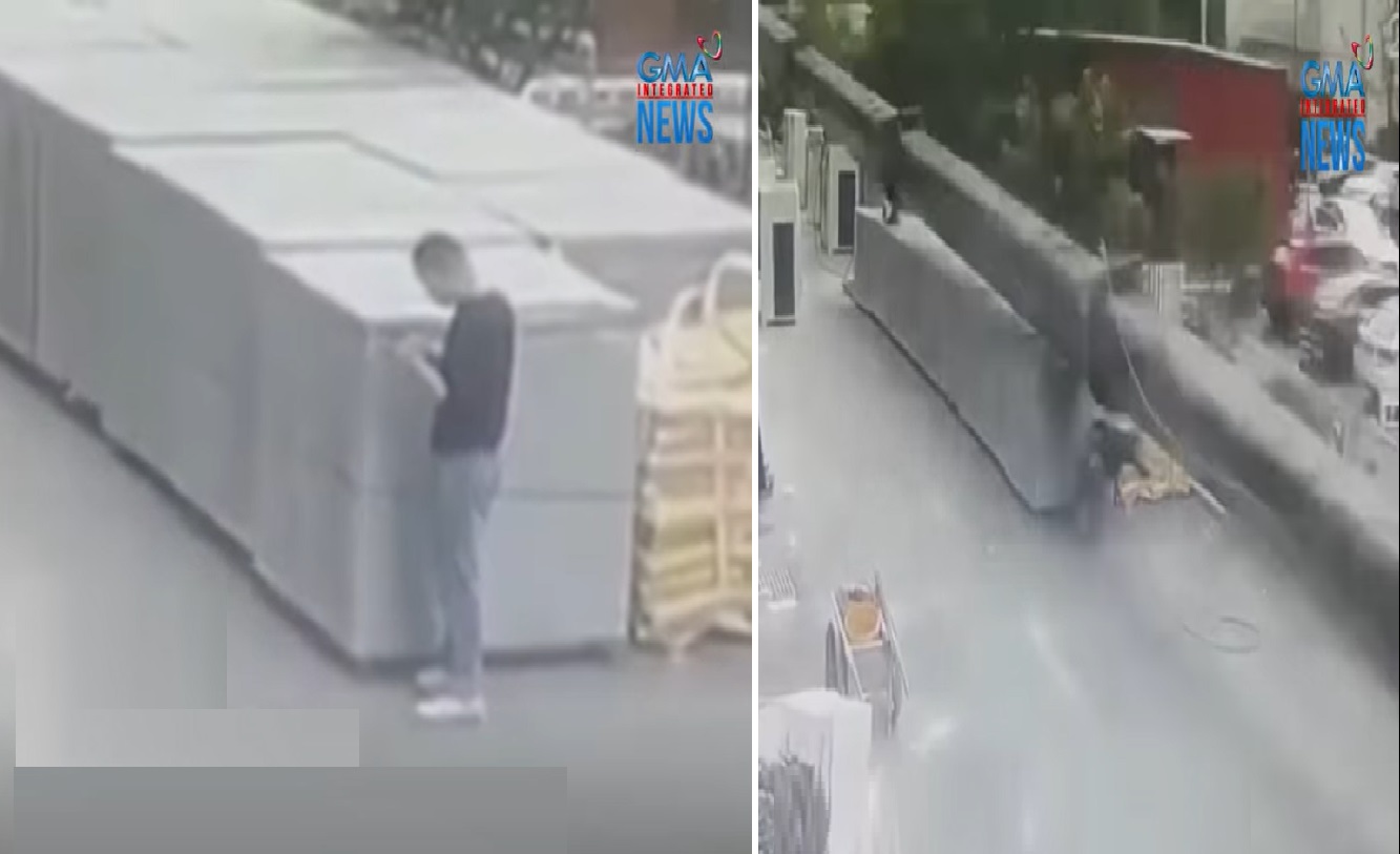 Lalaking nagse-cellphone, muntik nang mabagsakan ng crane sa China thumbnail