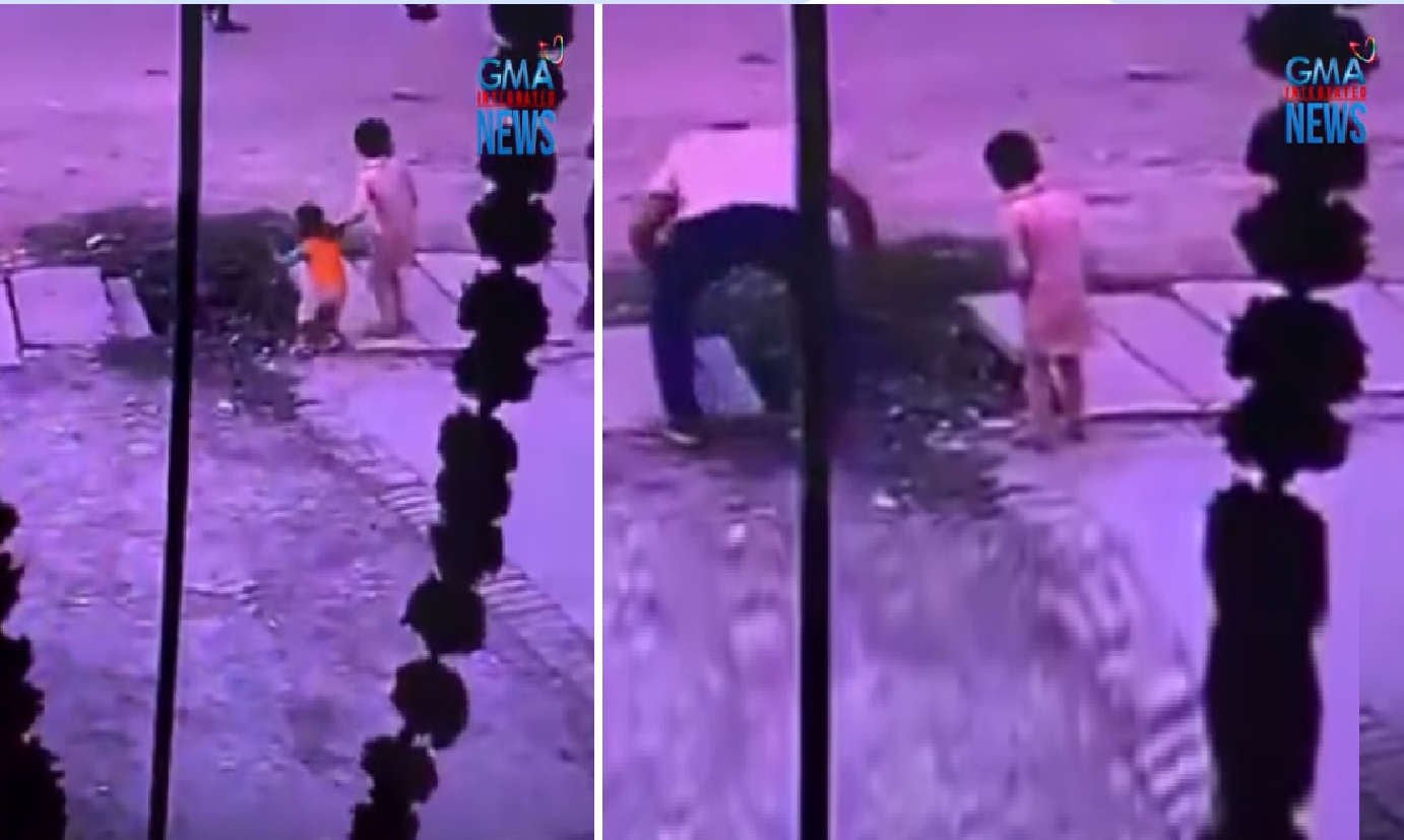 Bata, nalagay sa peligro ang buhay matapos mahulog sa nakabukas na kanal thumbnail