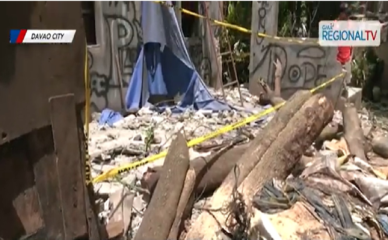 2 batang lalaki, patay nang madaganan ng gumuhong pader sa Davao City