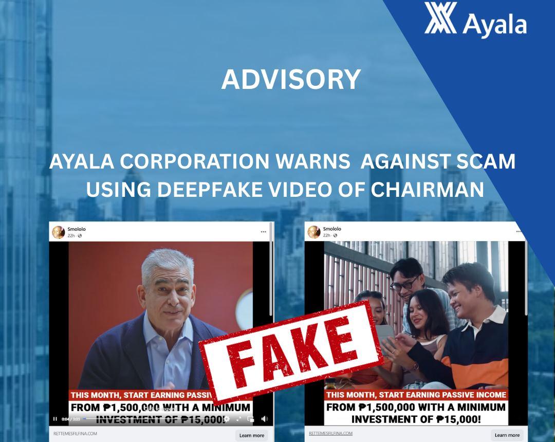 Ayala Corp. warns against deepfaked JAZA posts