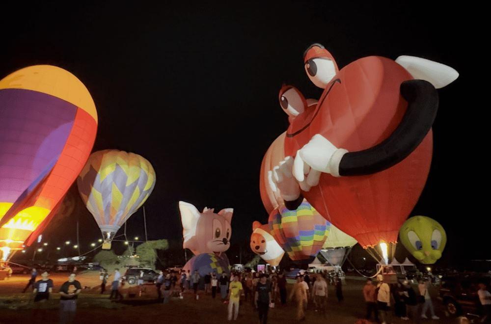 Hot air balloons seen in Clark, Pampanga