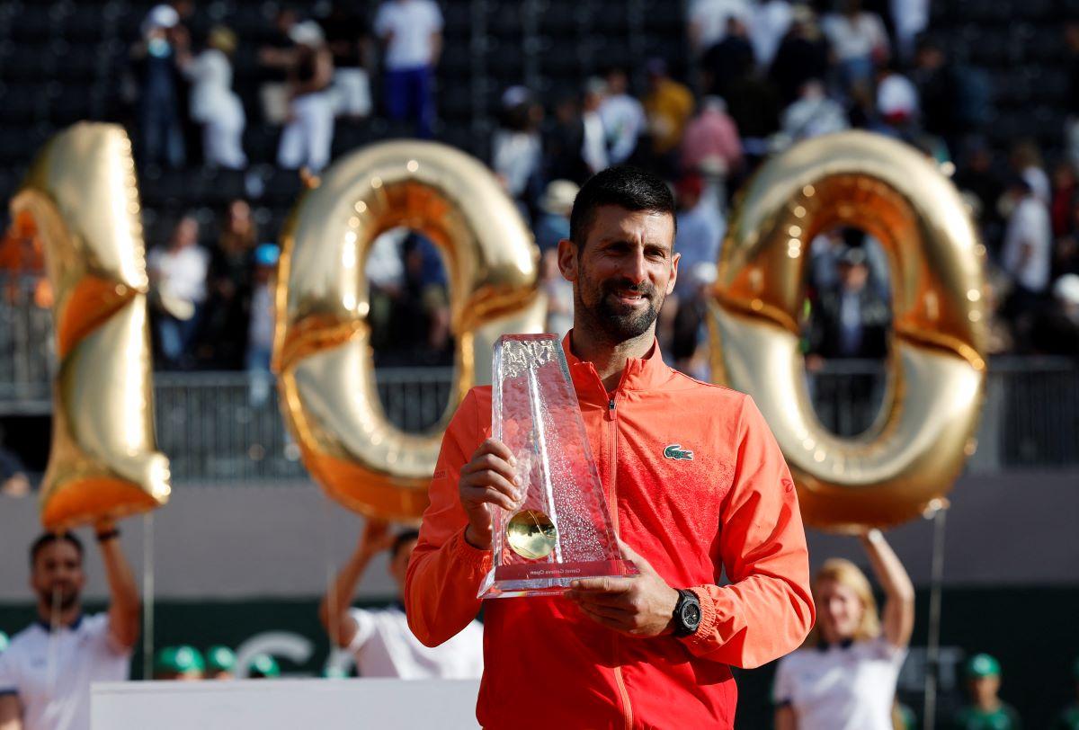 Novak Djokovic of Serbia wins the Geneva Open