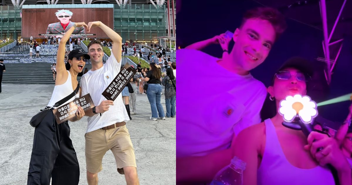 Glaiza De Castro, David Rainey attend G-Dragon's concert at Philippine Arena
