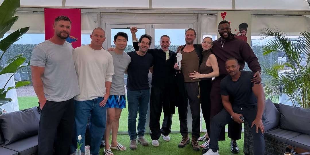 Marvel stars meet up, watch 'Thunderbolts' together