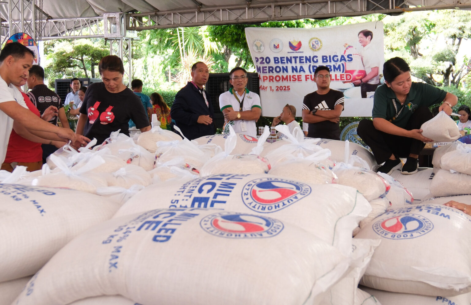 The government’s P20 per kilogram subsidized rice can now be availed by minimum wage earners