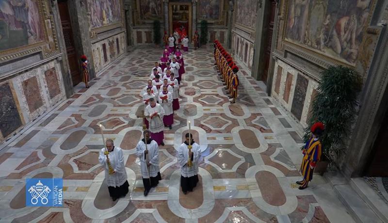 Cardinals enter Sistine Chapel for secret conclave to elect new pope