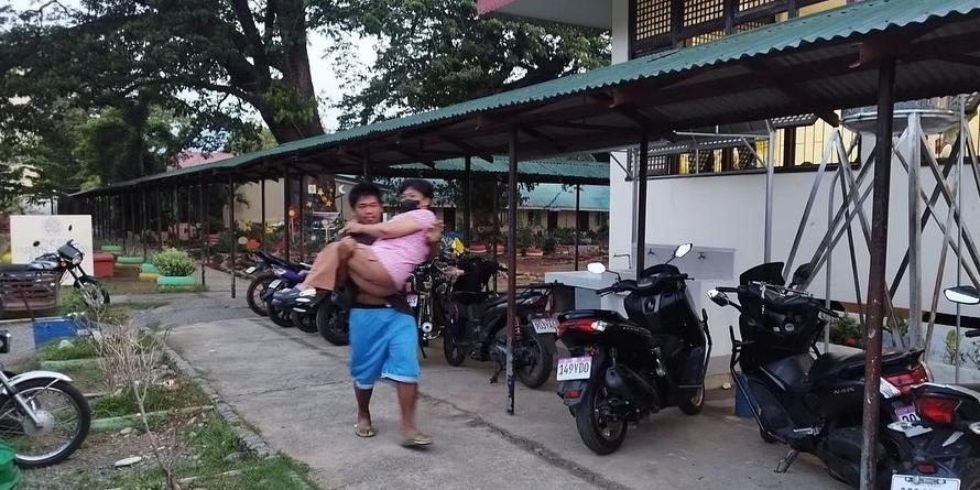 Disabled mother and son vote in Abra with hopes for government attention for PWDs