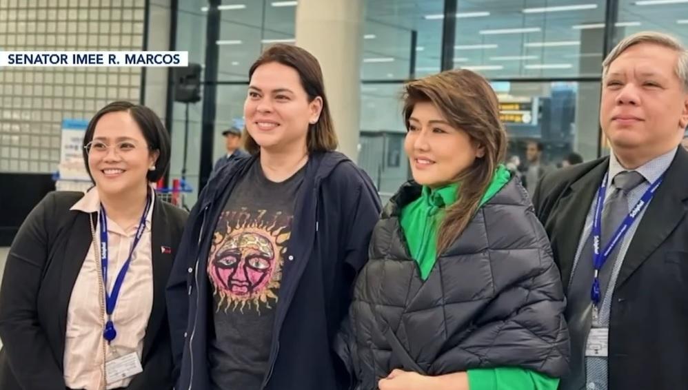 VP Sara back in Netherlands to visit dad Duterte, Imee in tow
